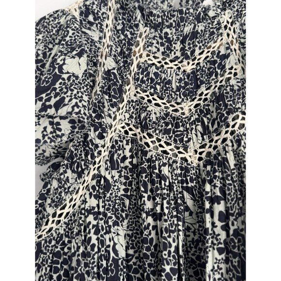 Sea New York Priya Organic Cotton Flutter Sleeve Floral Top Small Sustainable - Picture 5 of 12